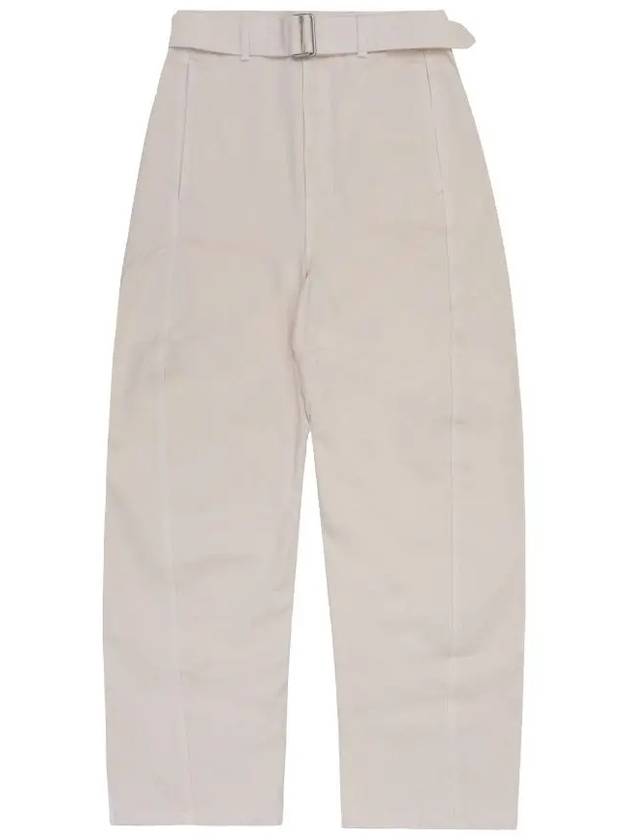 Twisted Belt Denim Jeans Snowy Off White - LEMAIRE - BALAAN 3