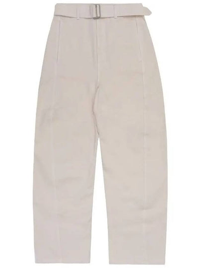 Twisted Belt Denim Jeans Snowy Off White - LEMAIRE - BALAAN 2