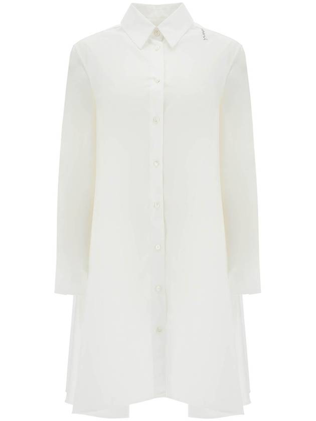 white cotton dress with embroidery - MARNI - BALAAN 1