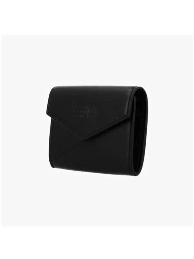 Japanese 6 Leather Card Wallet Black - MAISON MARGIELA - BALAAN 4