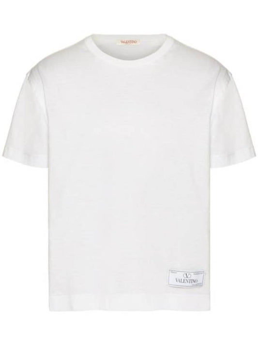 Garavani short sleeve t shirt 4V3MG01F9K70BO WHITE - VALENTINO - BALAAN 1