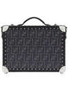 FF Logo Pattern Suit Case Luggage Bag Black - FENDI - BALAAN 1