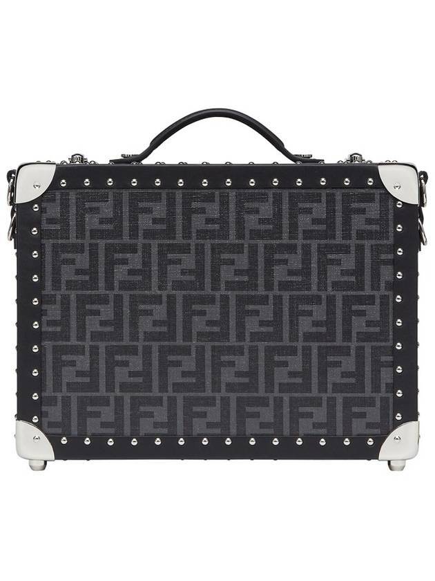 FF Logo Pattern Suit Case Luggage Bag Black - FENDI - BALAAN 1