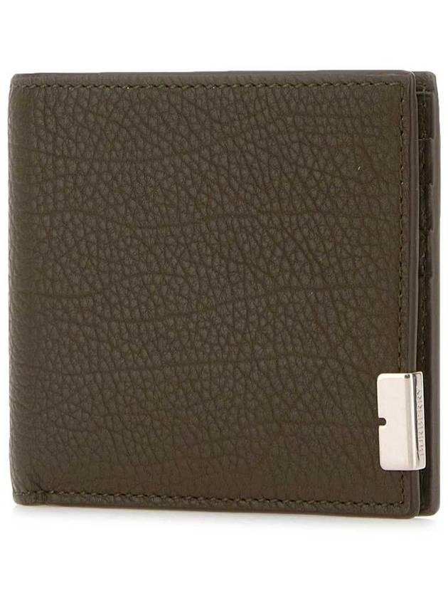 B Cut Bifold Leather Half Wallet Military - BURBERRY - BALAAN 3