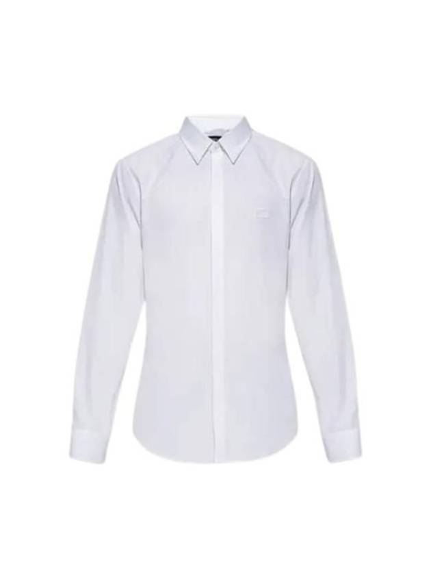 Men's Cotton Long Sleeve Shirt White - FENDI - BALAAN 2