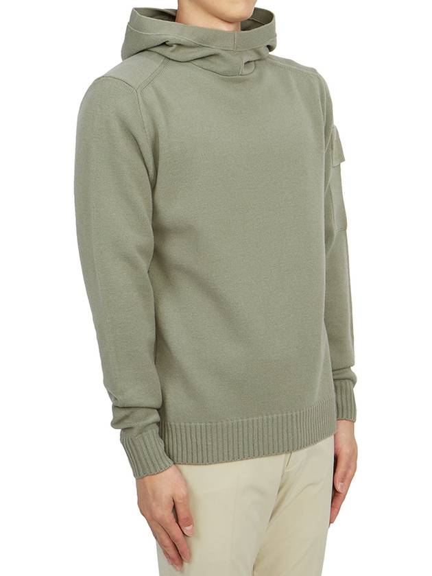 Metropolis Hooded Knit Top Green - CP COMPANY - BALAAN 4