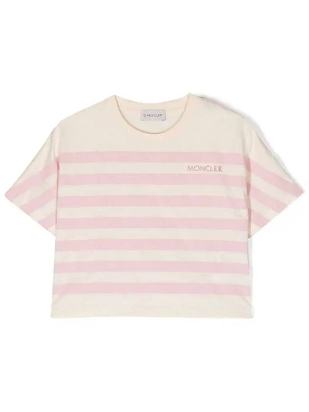 Kids Striped Short Sleeve T Shirt 8C00044899WA S05 - MONCLER - BALAAN 6