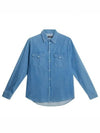 Carson Denim Long Sleeve Shirt Bijou Blue - J.LINDEBERG - BALAAN 2