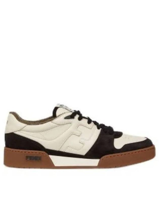 Match FF Logo Low Top Sneakers Black - FENDI - BALAAN 2