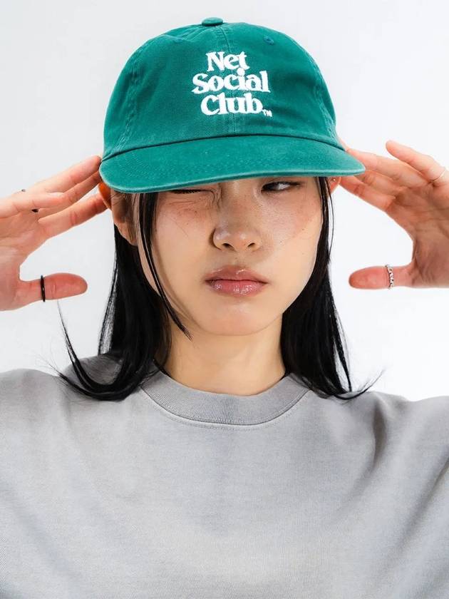 OG LOGO LONGVILLE CAP GREEN - NET SOCIAL CLUB - BALAAN 6