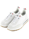 Fine Kid Suede Tech Runner White - THOM BROWNE - BALAAN 2