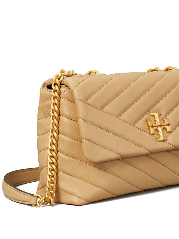 Kira Chevron Convertible Strap Small Shoulder Bag Desert Dune - TORY BURCH - BALAAN 5