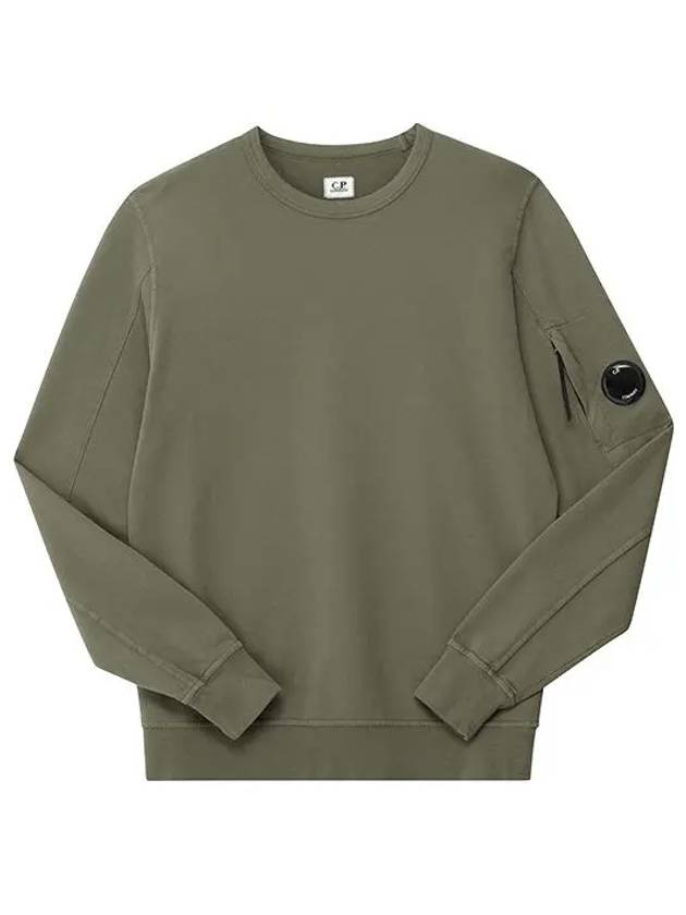 Light Fleece Sweatshirt Green - CP COMPANY - BALAAN 5