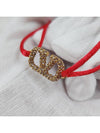 V logo signature crystal knot bracelet bracelet 3W2J0F81 YAB CM8 - VALENTINO - BALAAN 4