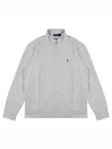 Cotton Quarter Zip Sweater Gray - POLO RALPH LAUREN - BALAAN 1