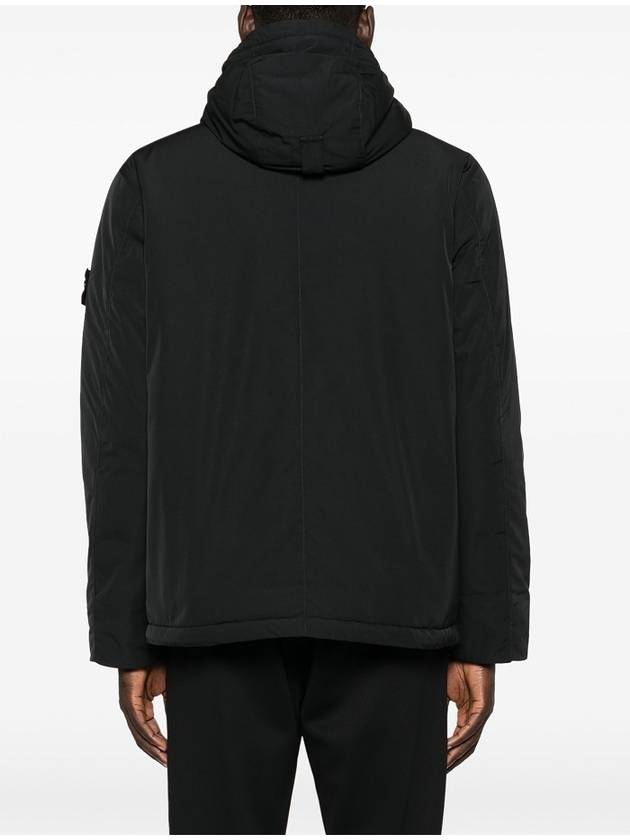 Techno Fabric Hooded Jacket Black - STONE ISLAND - BALAAN 5