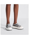 Walk'N'Dior Platform Macrocannage Motif Embroidery Cotton Low-Top Sneakers Deep Blue - DIOR - BALAAN 3