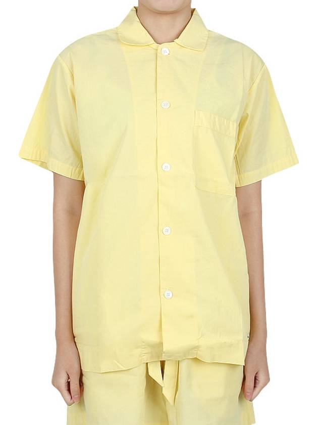 Poplin Pajamas Overfit Short Sleeve Shirt SWE LE - TEKLA - BALAAN 6