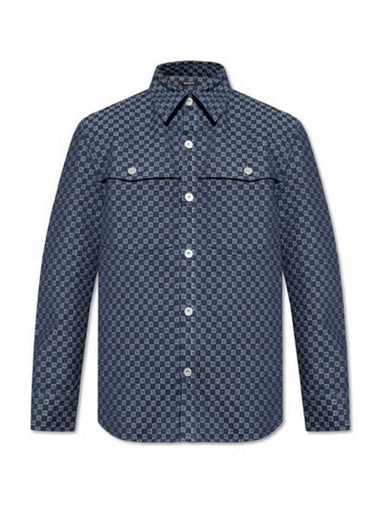 BALMAIN MONOGRAM JACQUARD SHIRT - BALMAIN - BALAAN 1