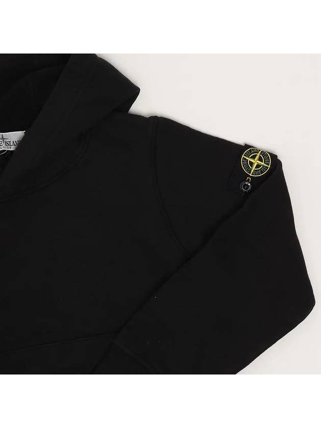 Kids 61620 Brushed Hood Black 811661620 V0029 - STONE ISLAND - BALAAN 3