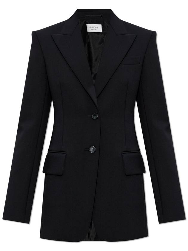 Sportmax Blazer With Closed Lapels, Women's, Black - MAX MARA SPORTMAX - BALAAN 1