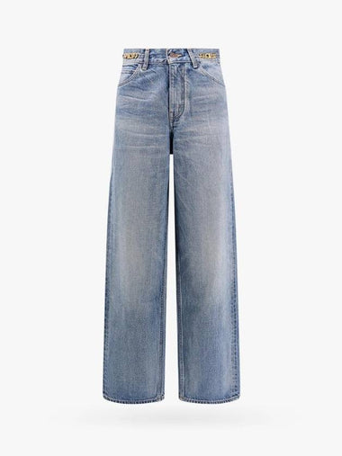 Kitty Pismo Wash Denim Straight Jeans Blue - CELINE - BALAAN 1