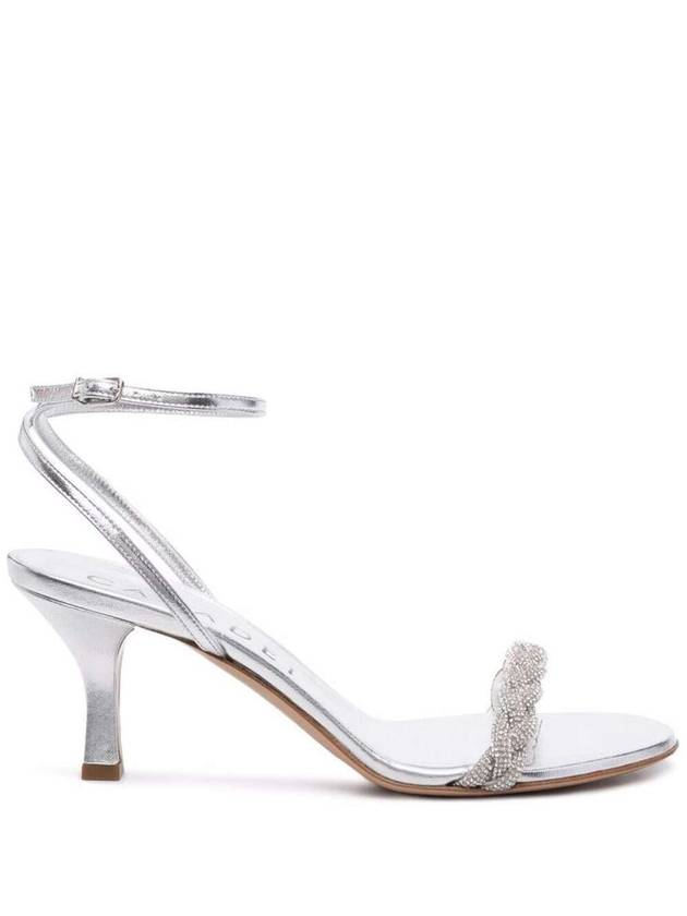 Venezia Blade  Silver Leather Sandals - CASADEI - BALAAN 1