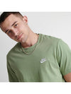 Sportswear Club Short Sleeve T-Shirt Green - NIKE - BALAAN 5