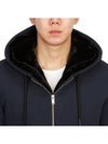 Classic Bunny Zip Up Hoodie Black Lining Navy - MOOSE KNUCKLES - BALAAN 9