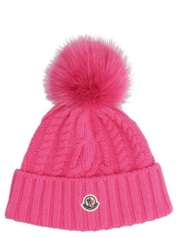 Hat 3B00018 M1127 508 Pink - MONCLER - BALAAN 1