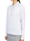 Women's Featherweight Zip Long Sleeve Polo Shirt White - G/FORE - BALAAN 3