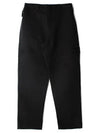 Ghost Piece Gabardine Fatigue Straight Pants Black - STONE ISLAND - BALAAN 2