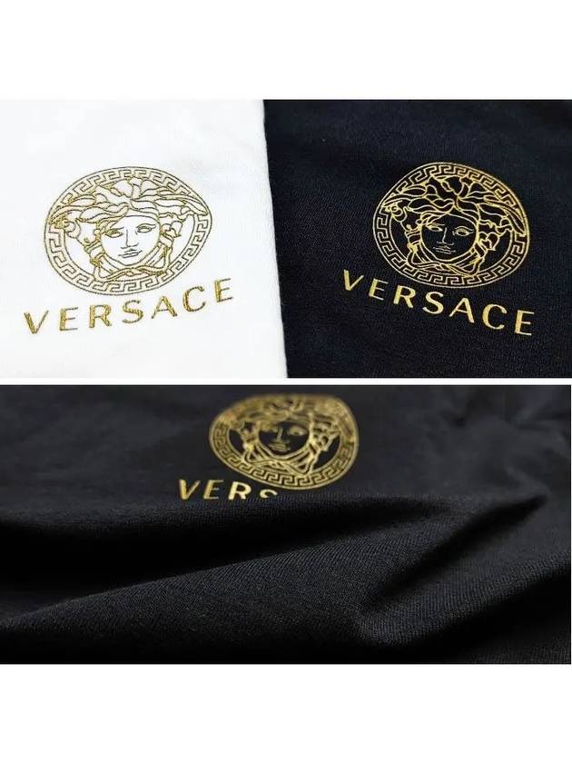 Men's Medusa Head Long Sleeve T-Shirt 2 Pack Black White - VERSACE - BALAAN 5