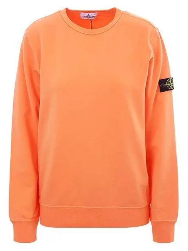 Men s Waffen Patch Crew Neck Sweatshirt Orange - STONE ISLAND - BALAAN 2