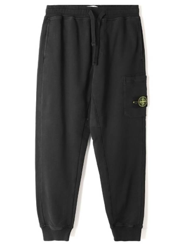 Brushed Cotton Fleece Cargo Jogger Pants Regular Fit - STONE ISLAND - BALAAN 1