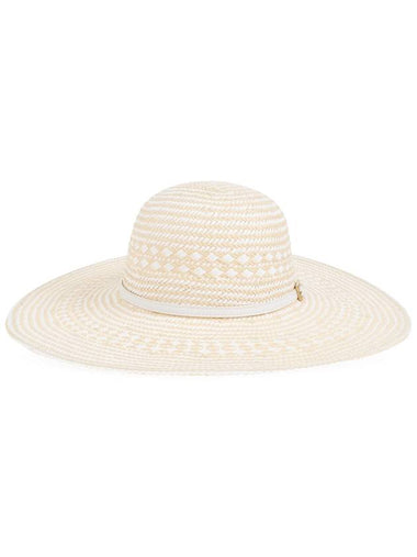 Melissa Odabash Hat With Decorative Band, Women's, Cream - MELISSA ODABASH - BALAAN 1