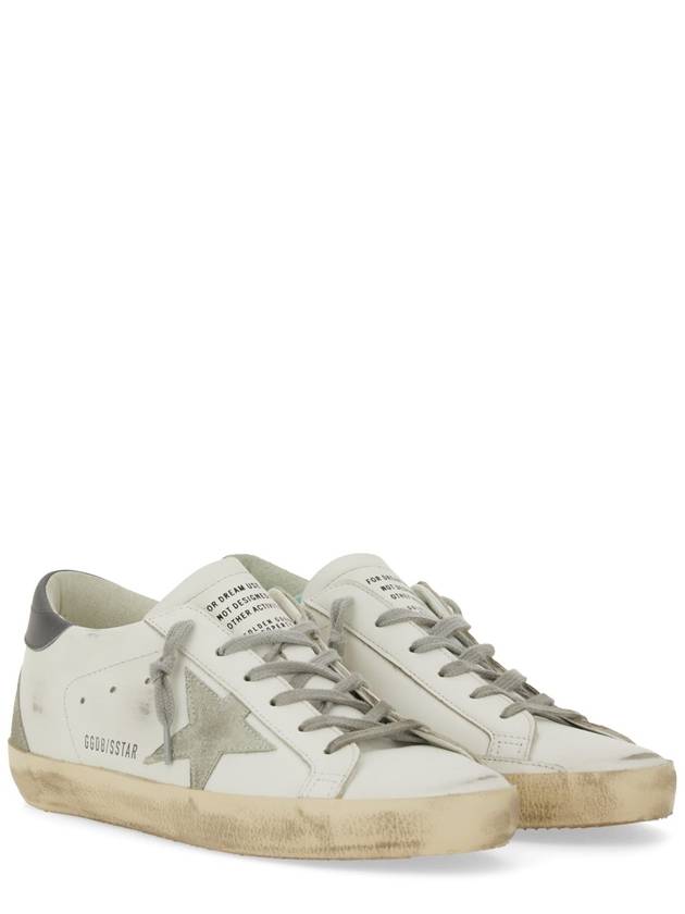 Superstar Leather Low Top Sneakers Grey White - GOLDEN GOOSE - BALAAN 4