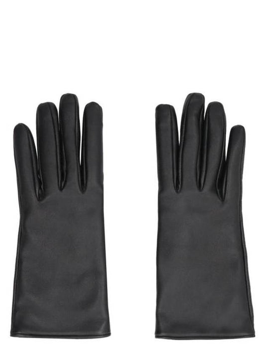 Cassandra Lambskin Cashmere Short Gloves Black - SAINT LAURENT - BALAAN 1