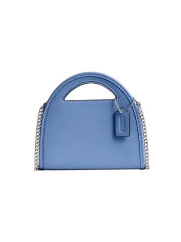 Top Handle Card Wallet Mist Blue - COACH - BALAAN 1