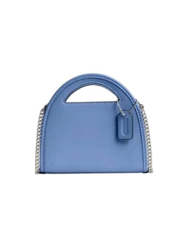 Top Handle Card Wallet Mist Blue - COACH - BALAAN 1