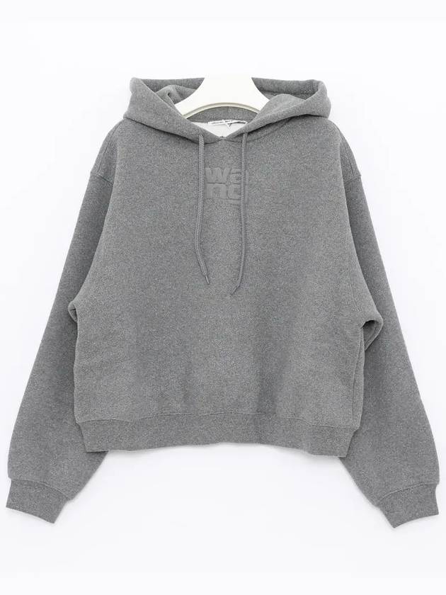 Glitter Terry Hoodie Grey - ALEXANDER WANG - BALAAN 4