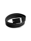 Plate Buckle Saffiano Leather Belt Black - MONTBLANC - BALAAN 2