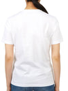 Embroidered Logo Cotton Short Sleeve T-Shirt White - TORY BURCH - BALAAN 5