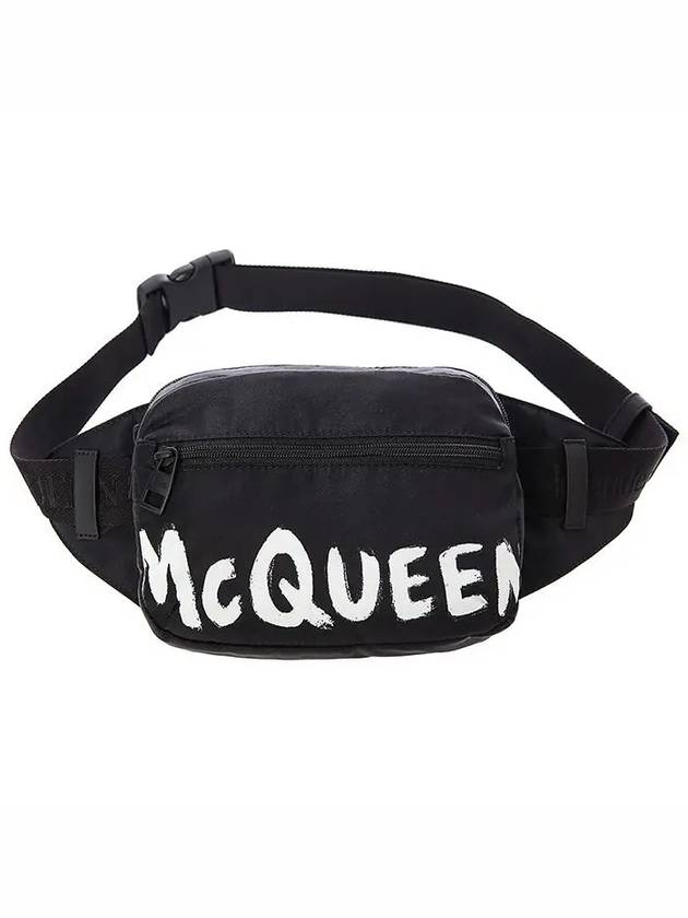 Logo Print Nylon Belt Bag Black - ALEXANDER MCQUEEN - BALAAN 2