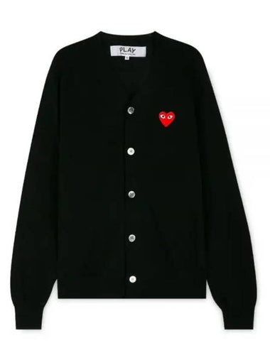 Heart Waffen Black Cardigan AZ N008 051 1 1155926 - COMME DES GARCONS - BALAAN 1