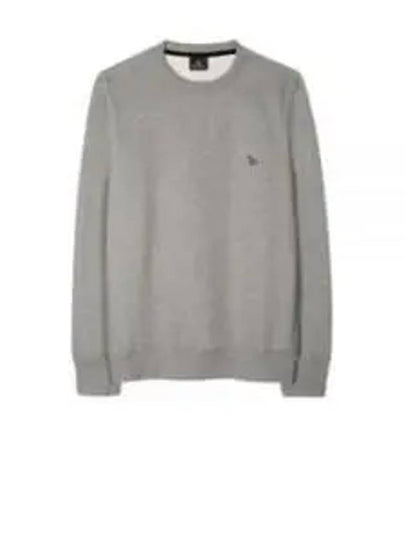 Zebra Patch Organic Cotton Sweatshirt Grey - PAUL SMITH - BALAAN 2