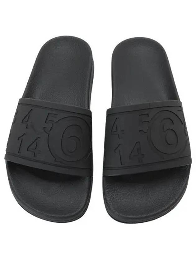 Number Logo Slippers Black - MAISON MARGIELA - BALAAN 2