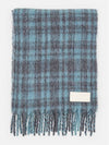 Logo Patch Oversized Check Muffler Scarf Unisex - AMI - BALAAN 2