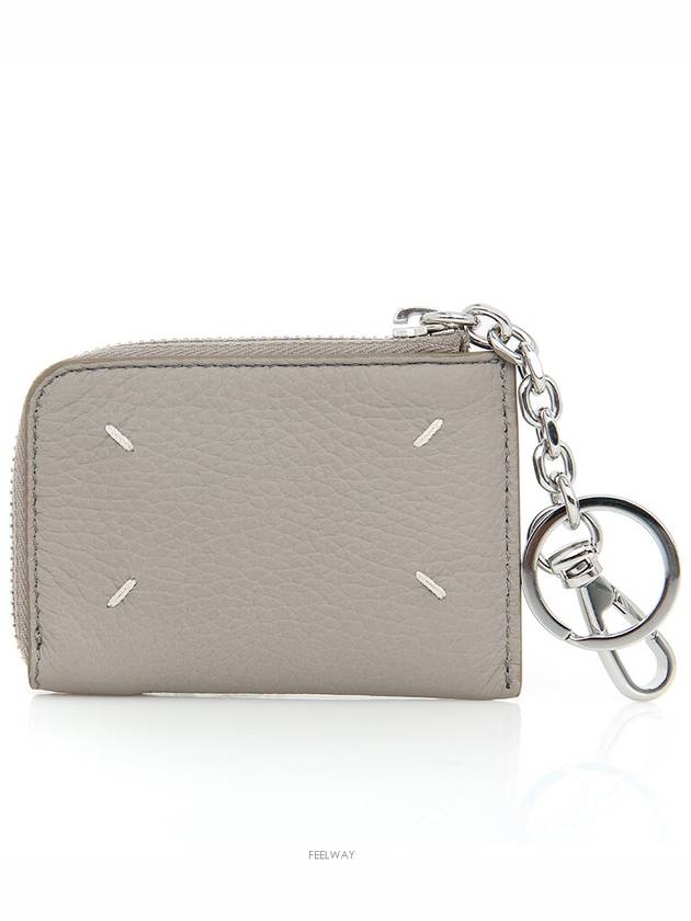 Maison Margiela Taupe Keyring Zipper Mini Wallet Coin Card SA1UI0012 - MAISON MARGIELA - BALAAN 2