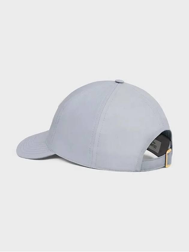 Triomphe logo patch ball cap pearl gray - CELINE - BALAAN 5